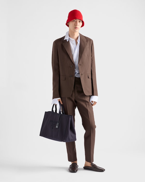 Chemise en coton rayé avec double col Chemise en coton rayé avec double col