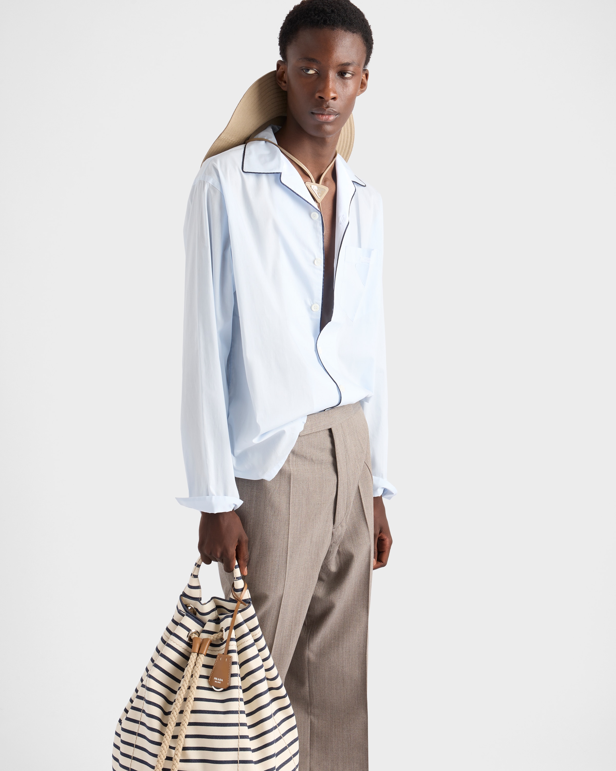 Astro/White Cotton shirt | PRADA