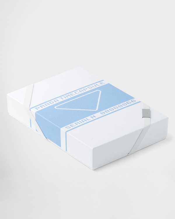 Timecapsule printed cotton shirt - Light Blue/Emerald Green Timecapsule printed cotton shirt - Light Blue/Emerald Green