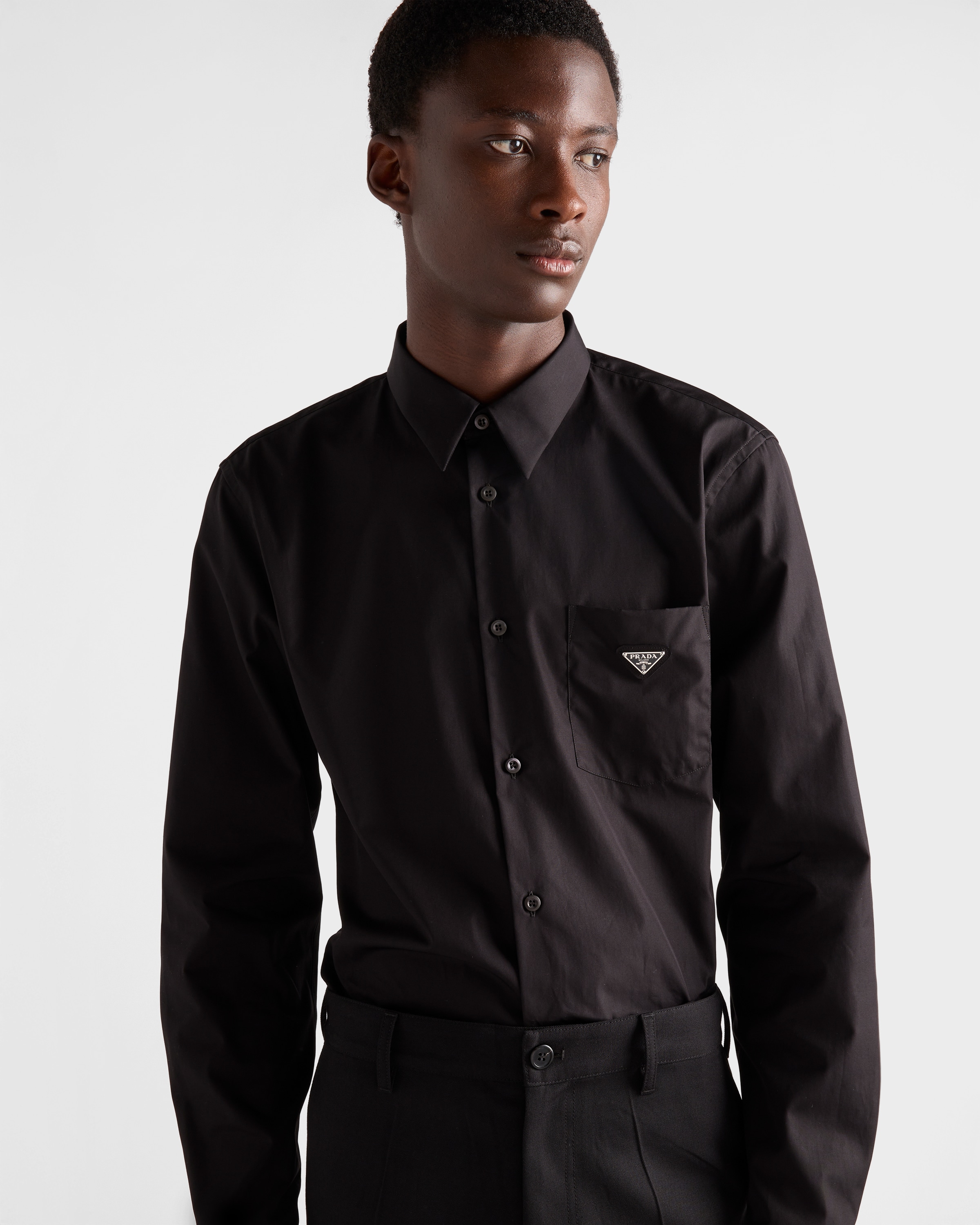 シャツ Prada Cotton shirt Prada Double Match Cotton Shirt | Saks Fifth Avenue