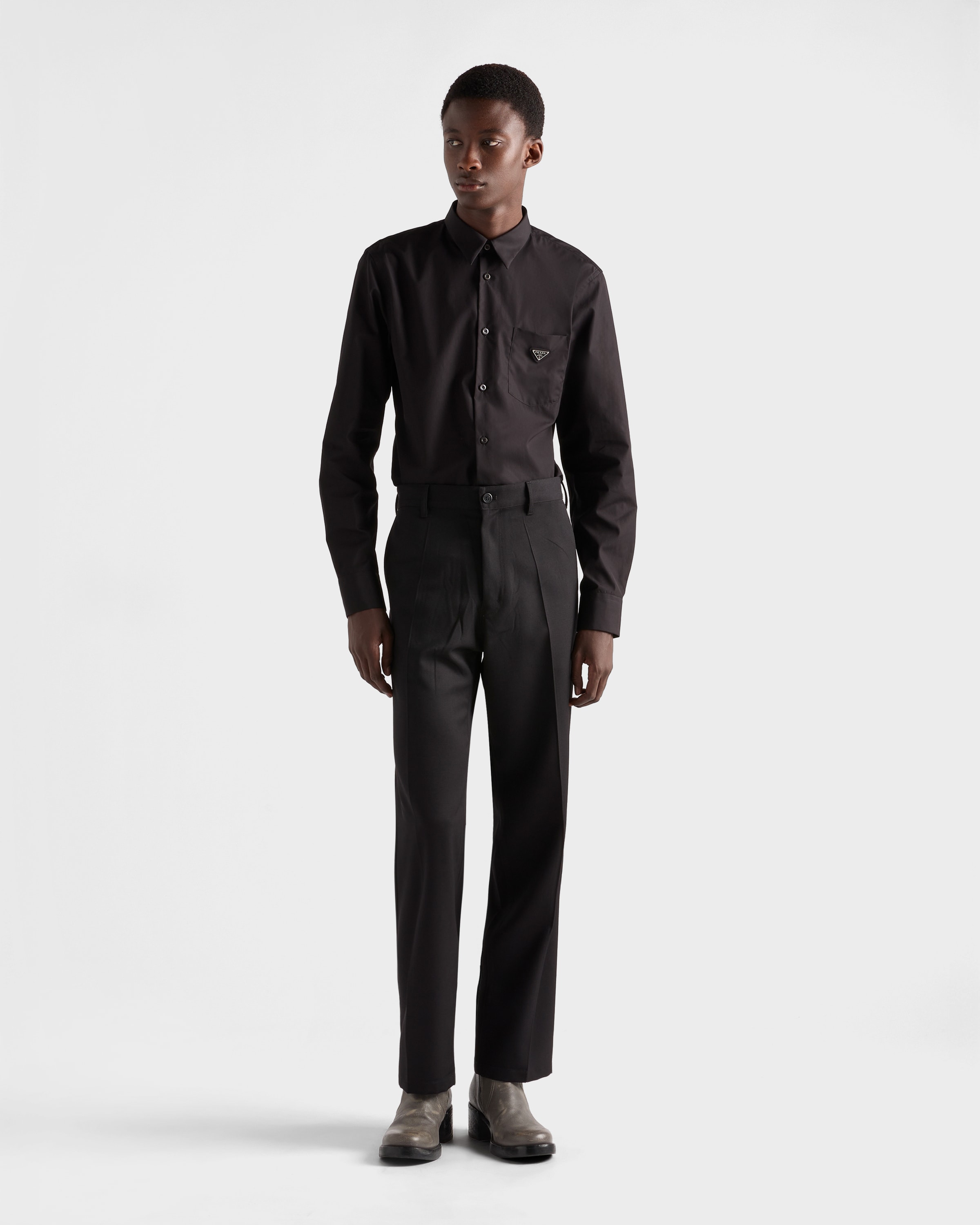 Prada Patch-pocket Cotton Shirt