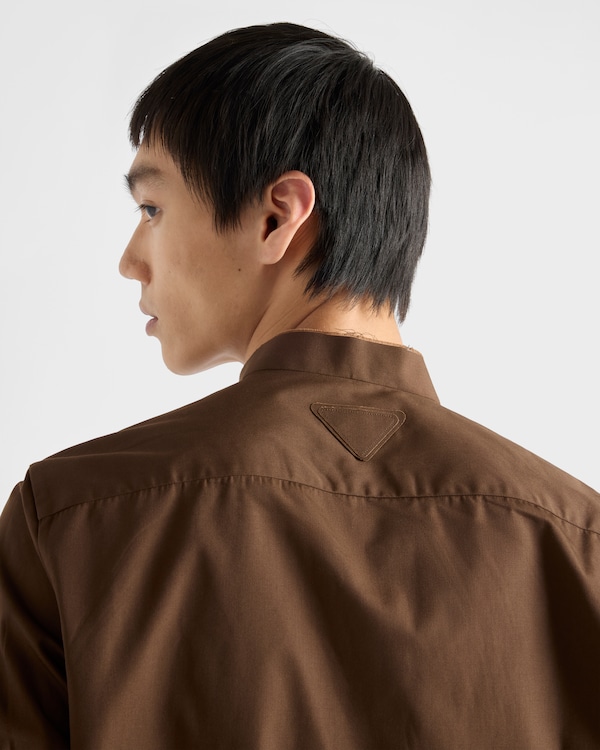 Chemise en mélange de coton - Marron Cacao Chemise en mélange de coton - Marron Cacao