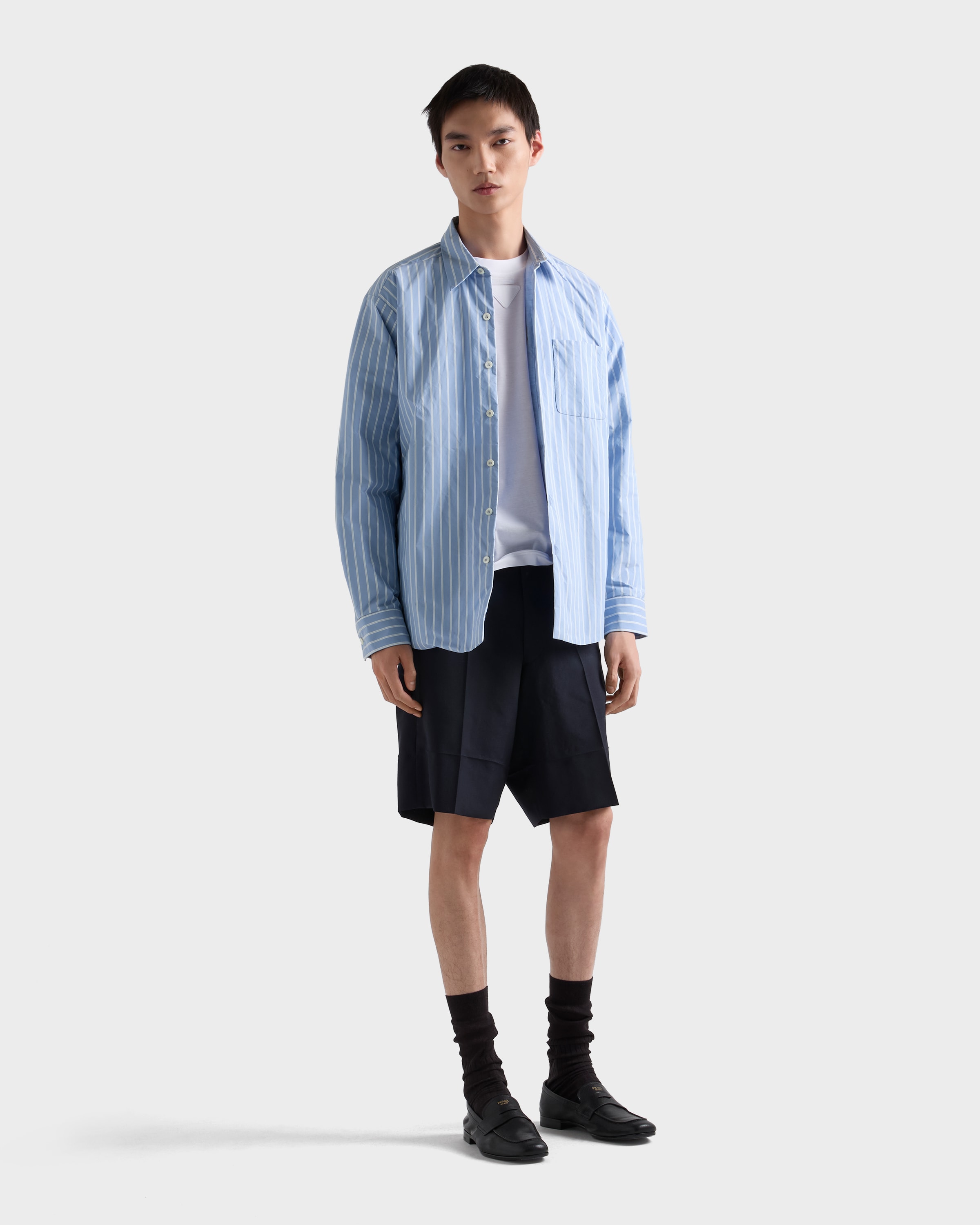 PRADA プラダ 20SS ギャザーハイネックバックボタンブラウス P987GR S201 ホワイト 36 PRADA（プラダ） ショルダーバッグ Galleria ガレリア 1BA296 NZV