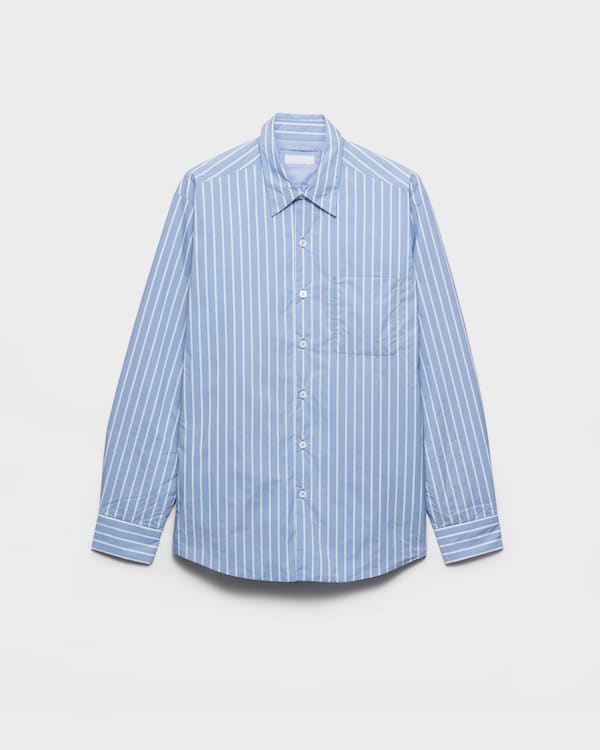 Re-Nylon シャツ - スカイブルー/ホワイト Re-Nylon シャツ - スカイブルー/ホワイト