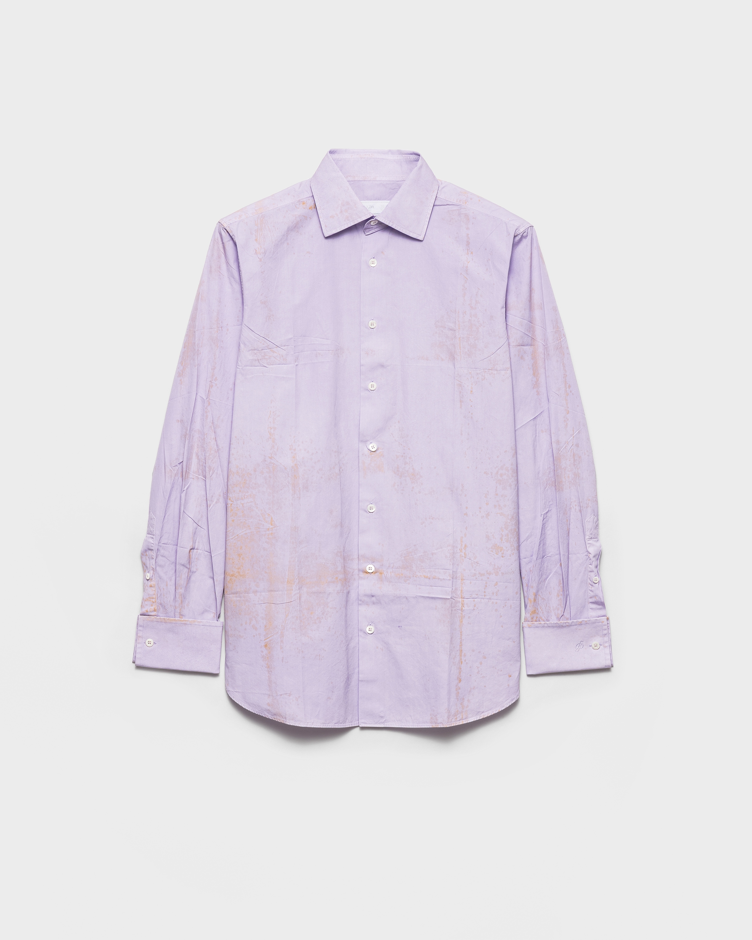 Lilac Cotton Shirt | PRADA - United States