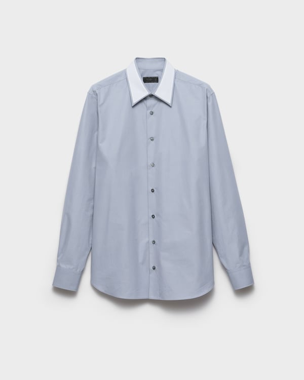 Cotton shirt - Cloudy Gray/White Cotton shirt - Cloudy Gray/White