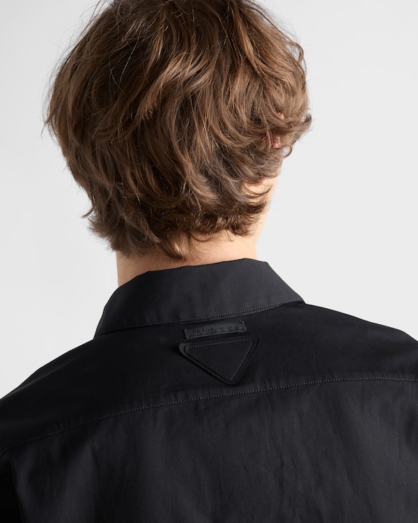 Stretch cotton shirt - Black Stretch cotton shirt - Black