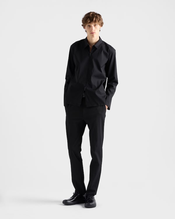 Stretch cotton shirt - Black Stretch cotton shirt - Black
