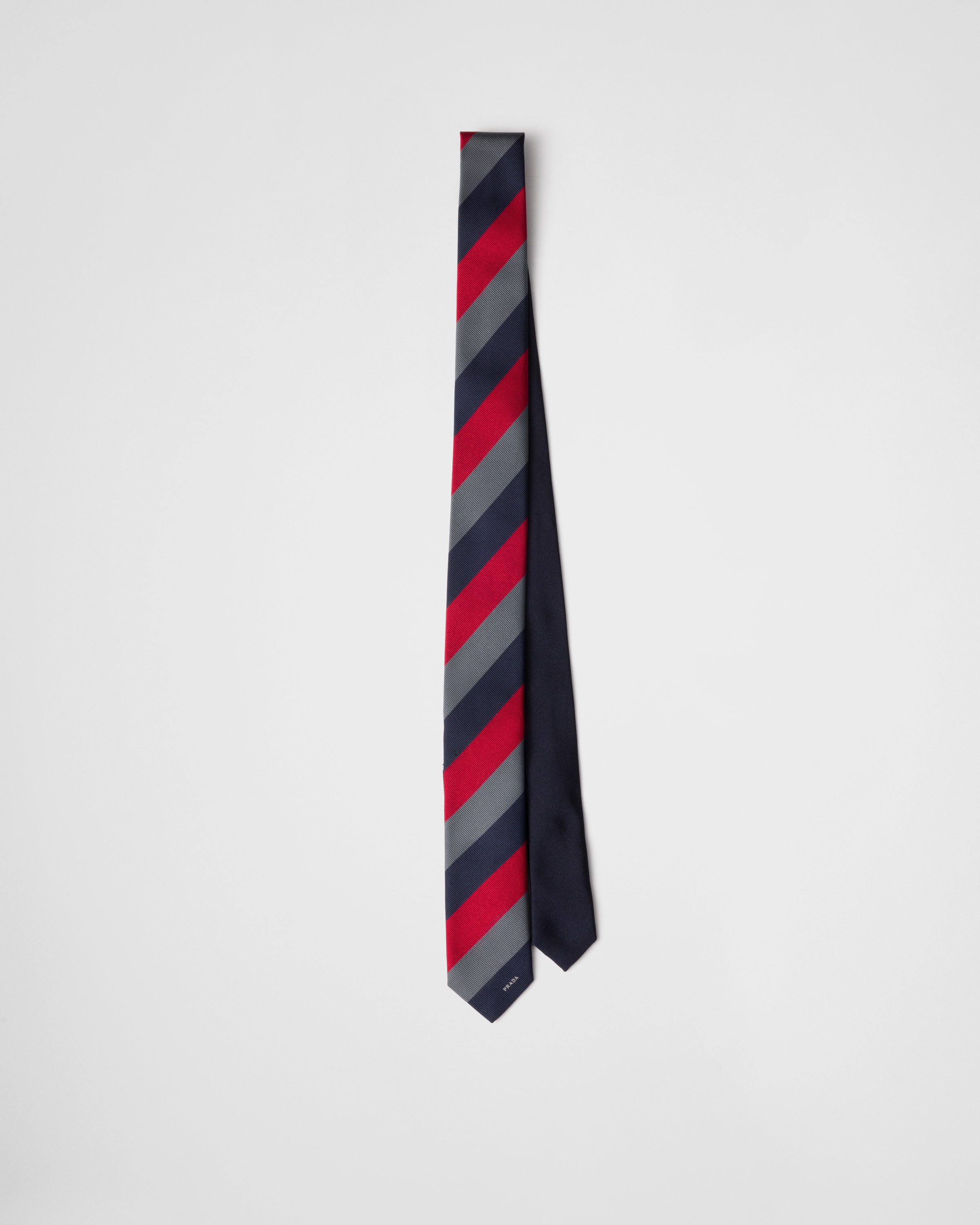Navy Silk tie | PRADA