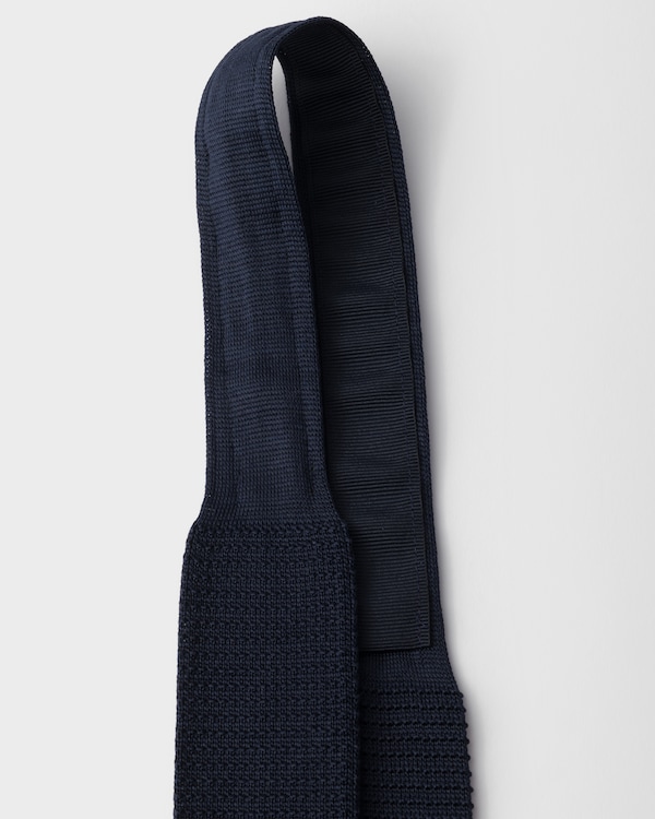 Silk tie - Navy Silk tie - Navy