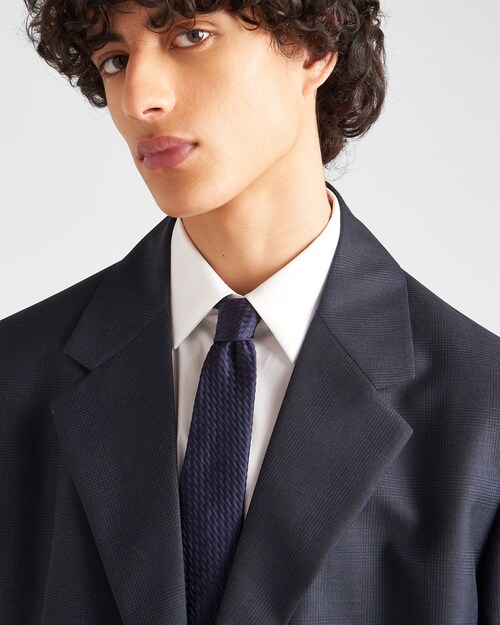 Prada Corbata de mezcla de seda 2