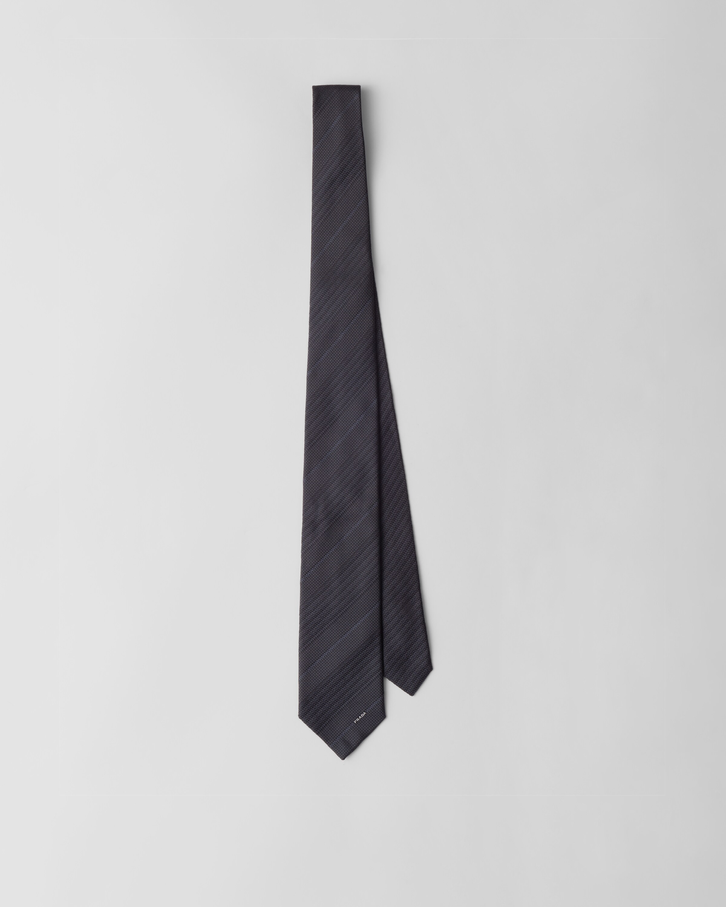 Prada Silk Tie In Brown