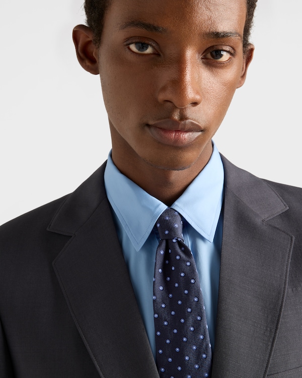 Silk tie - Navy Silk tie - Navy