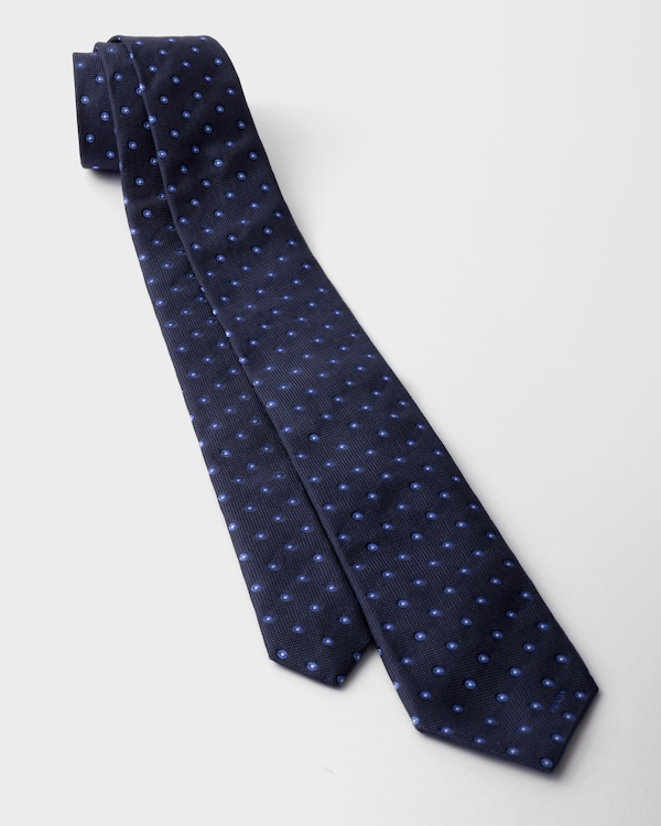 Silk tie - Navy Silk tie - Navy