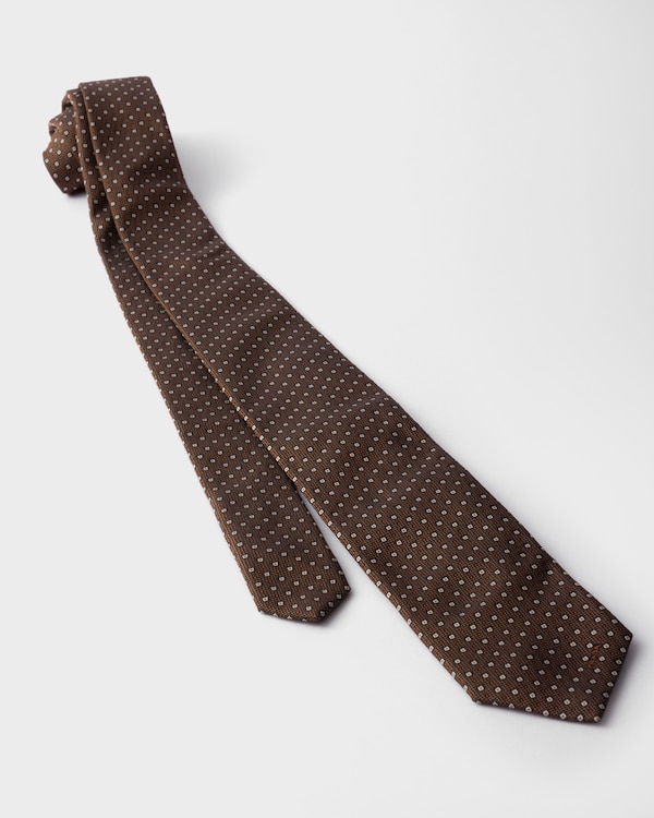Silk tie - Tobacco Silk tie - Tobacco