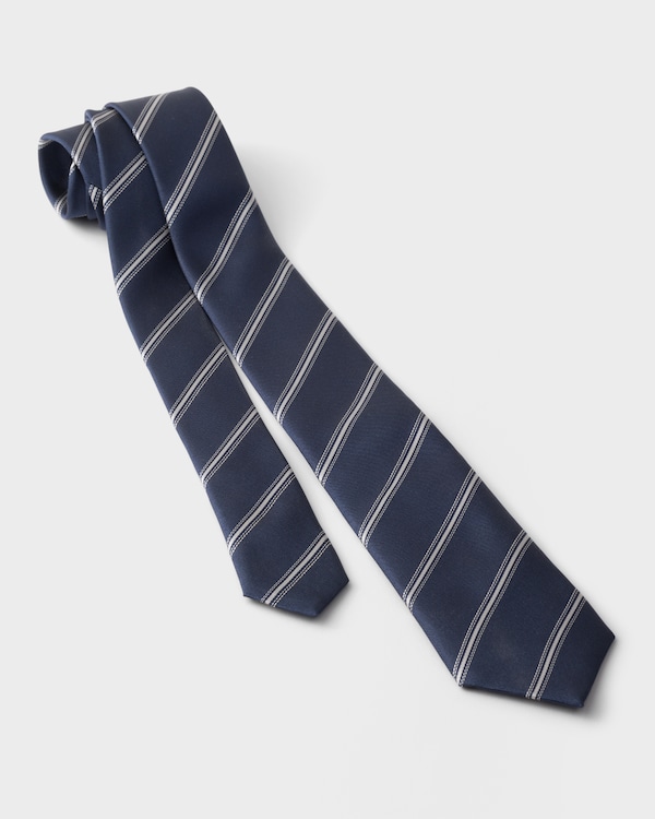Silk tie - Navy Silk tie - Navy