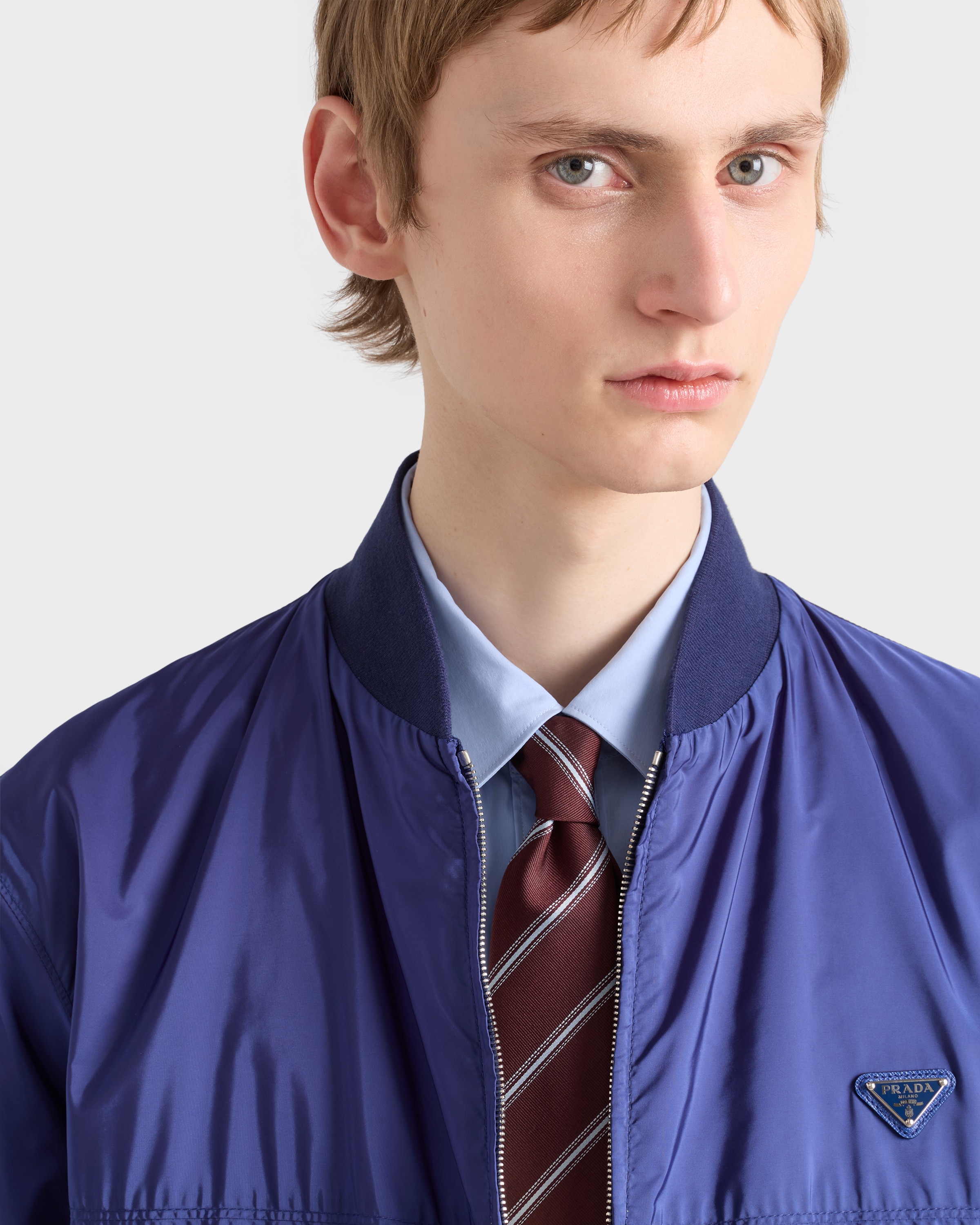 Garnet Silk Tie | PRADA - United States