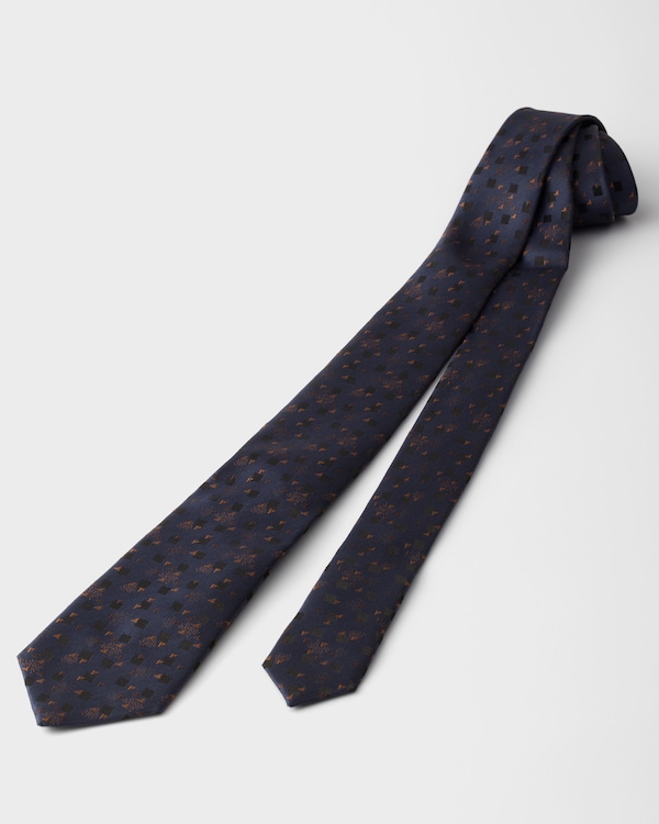 Silk tie - Navy Silk tie - Navy