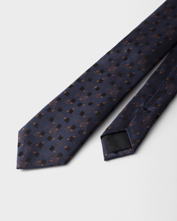 Silk tie - Navy Silk tie - Navy