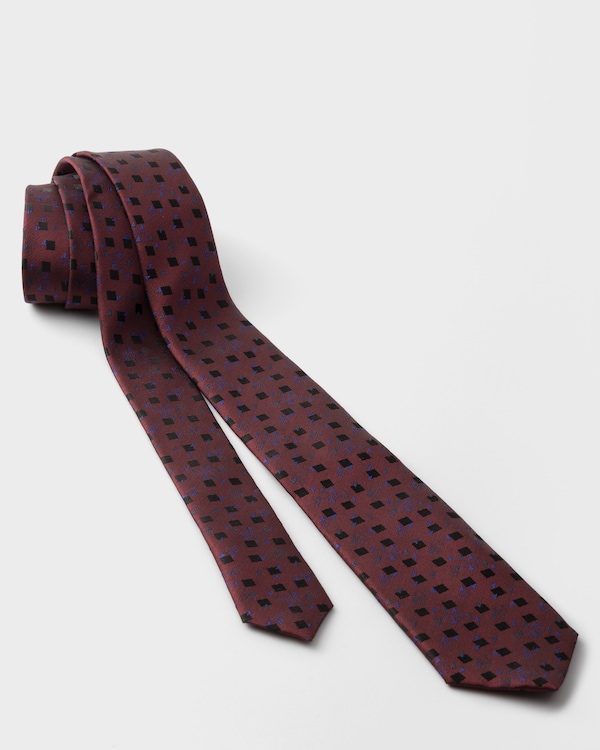 Silk tie - Garnet Silk tie - Garnet