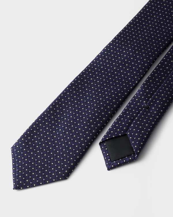 Silk tie - Navy Silk tie - Navy
