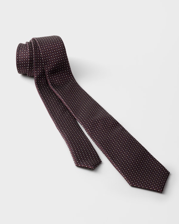 Silk tie - Garnet Silk tie - Garnet