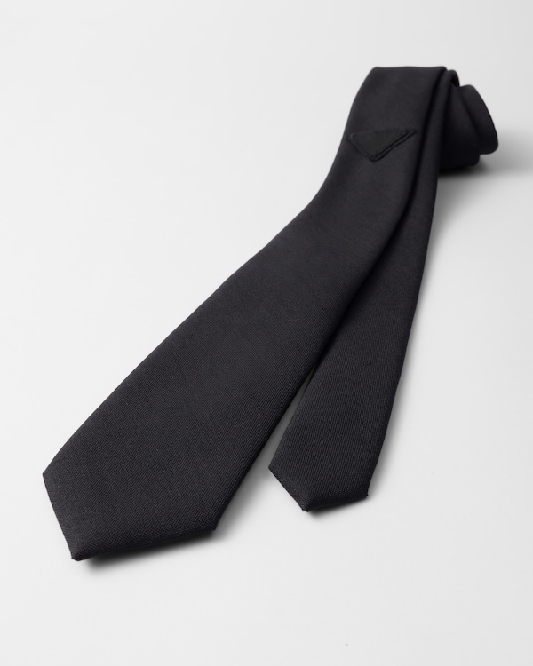 Cravate en mohair et soie Cravate en mohair et soie