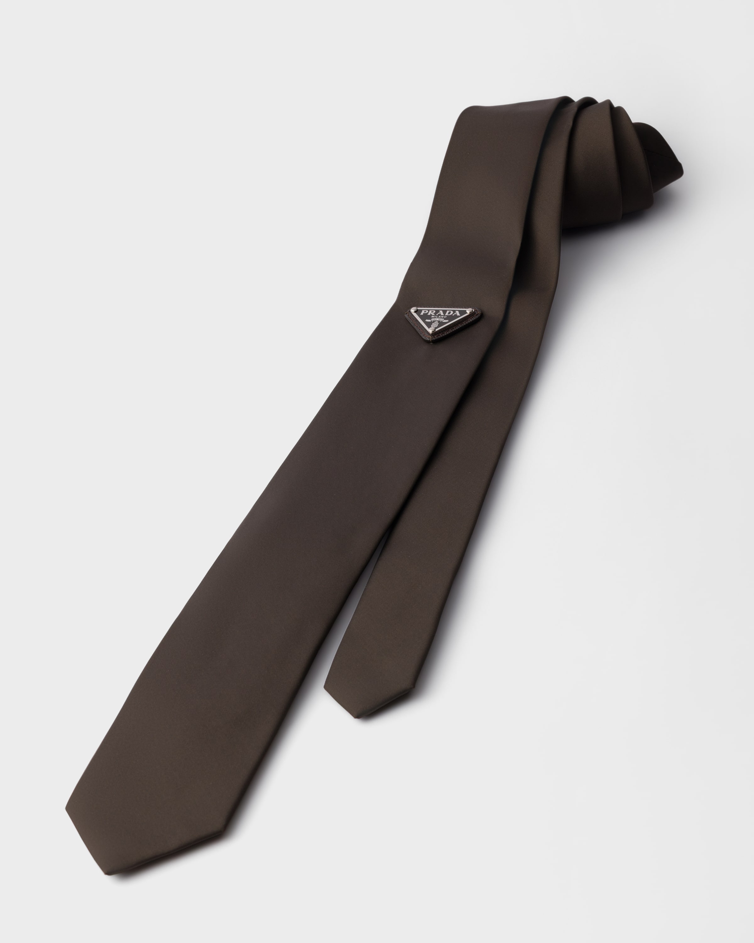 Ebony Re-nylon Tie | PRADA - United States
