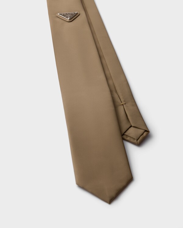 Re-Nylon tie - Beige Re-Nylon tie - Beige