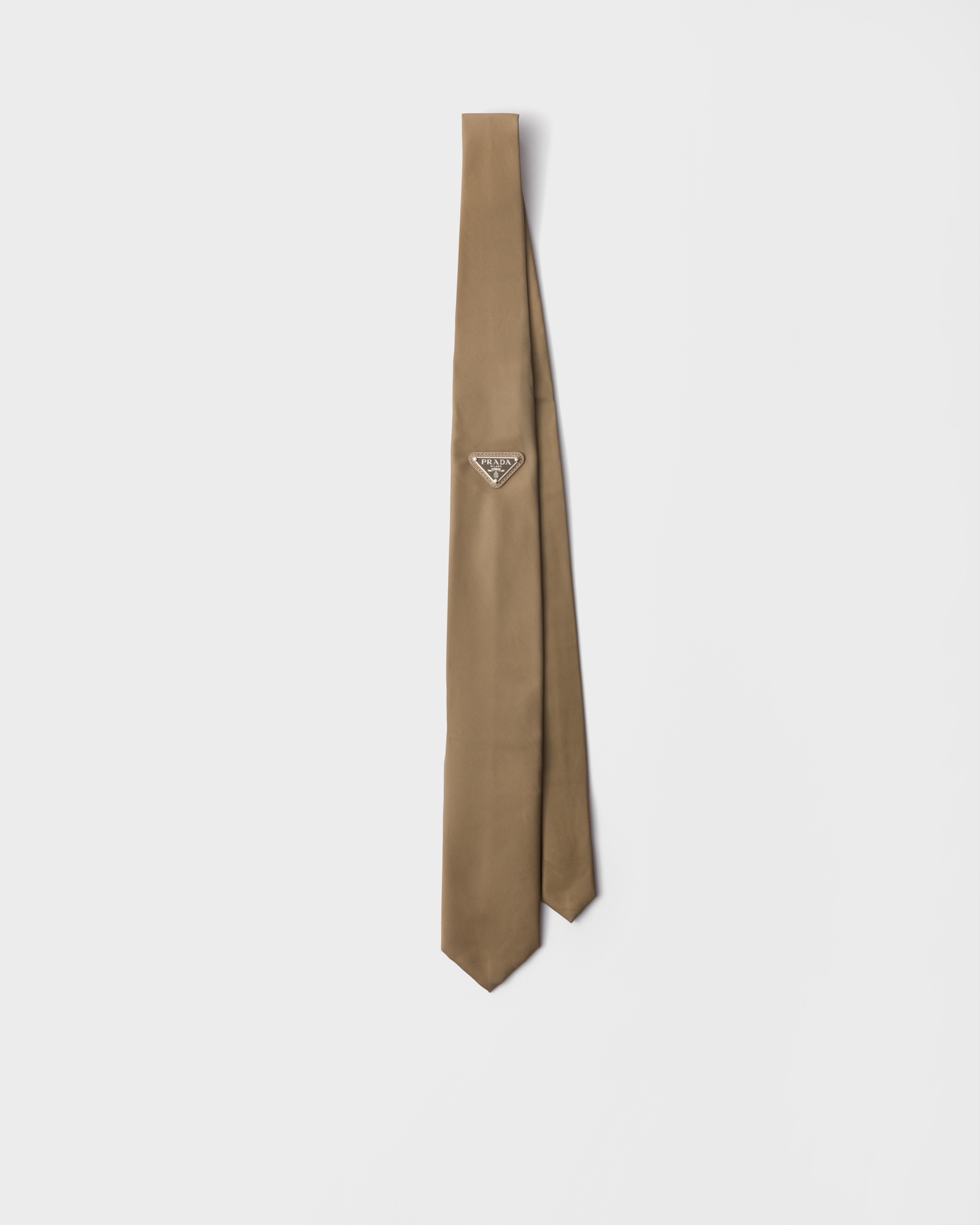 Beige Re-nylon Tie | PRADA