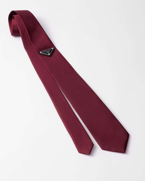 Re-Nylon gabardine tie Re-Nylon gabardine tie