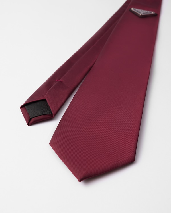 Re-Nylon gabardine tie Re-Nylon gabardine tie