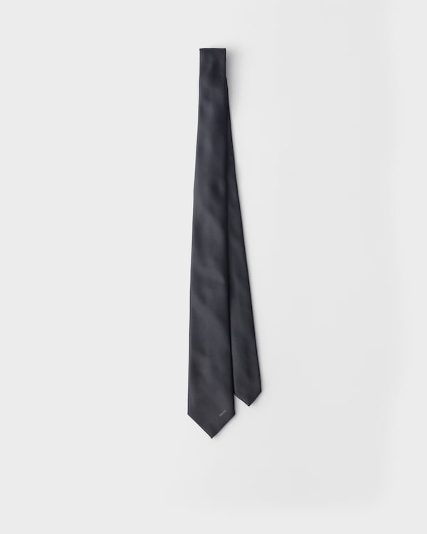 Silk tie - Smoky Gray Silk tie - Smoky Gray