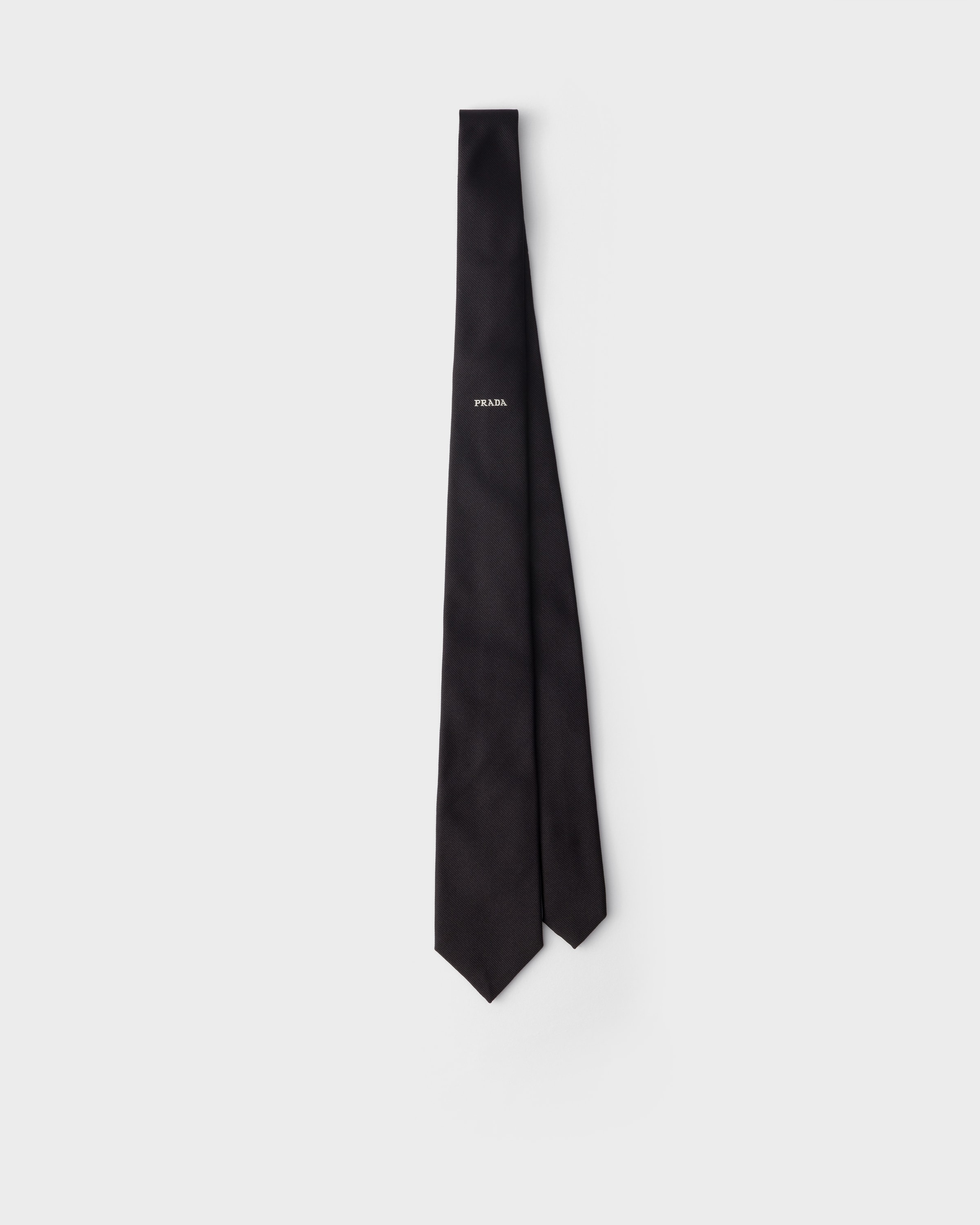 Black Silk Tie | PRADA - Netherlands