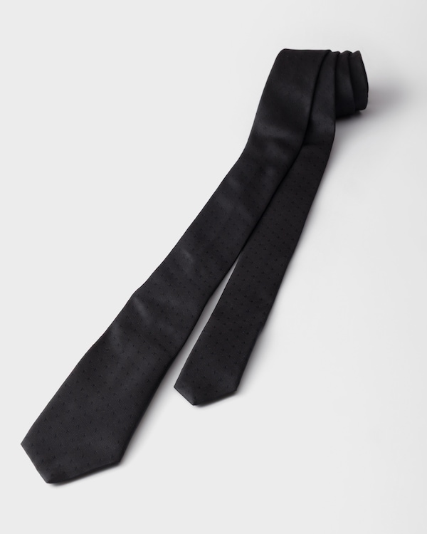 Silk tie - Black Silk tie - Black
