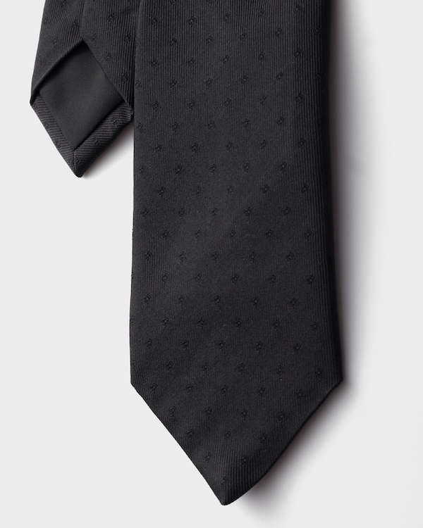 Silk tie - Black Silk tie - Black