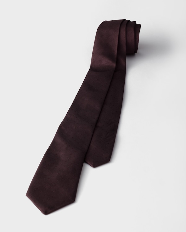 Silk tie - Plum Silk tie - Plum