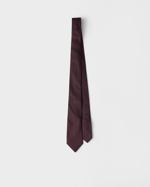 Silk tie - Plum Silk tie - Plum