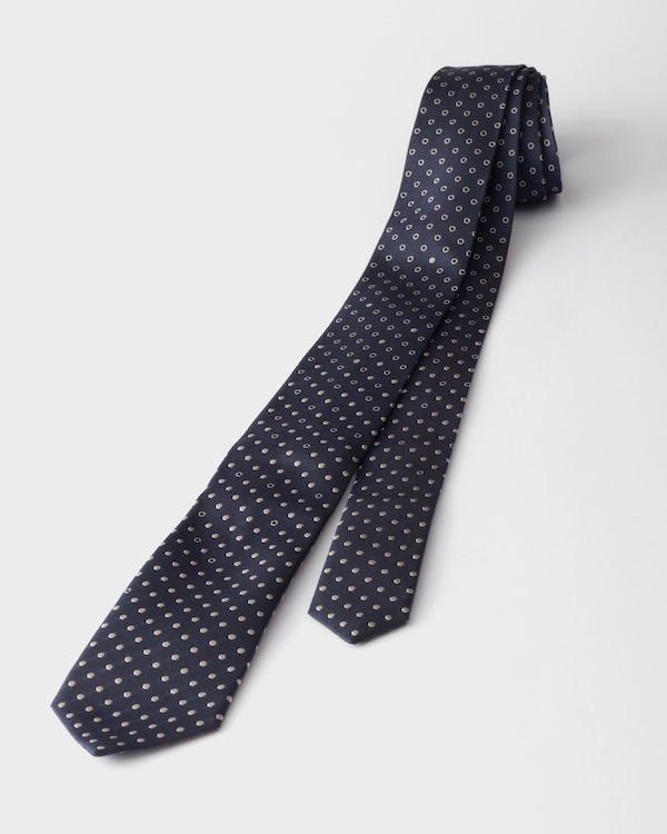Silk tie - Navy Silk tie - Navy