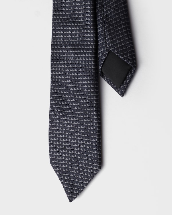 Silk tie - Blue/Slate Gray Silk tie - Blue/Slate Gray