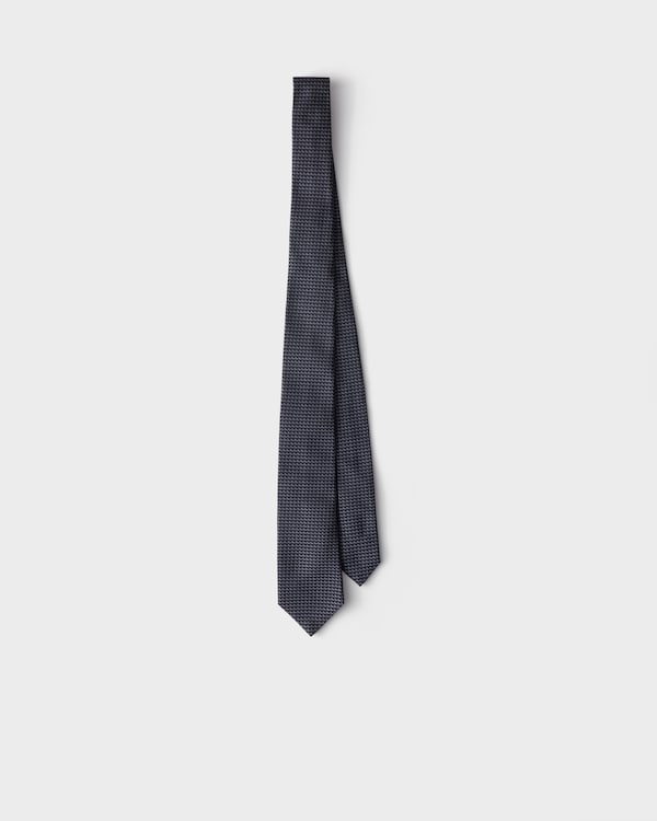 Silk tie - Blue/Slate Gray Silk tie - Blue/Slate Gray