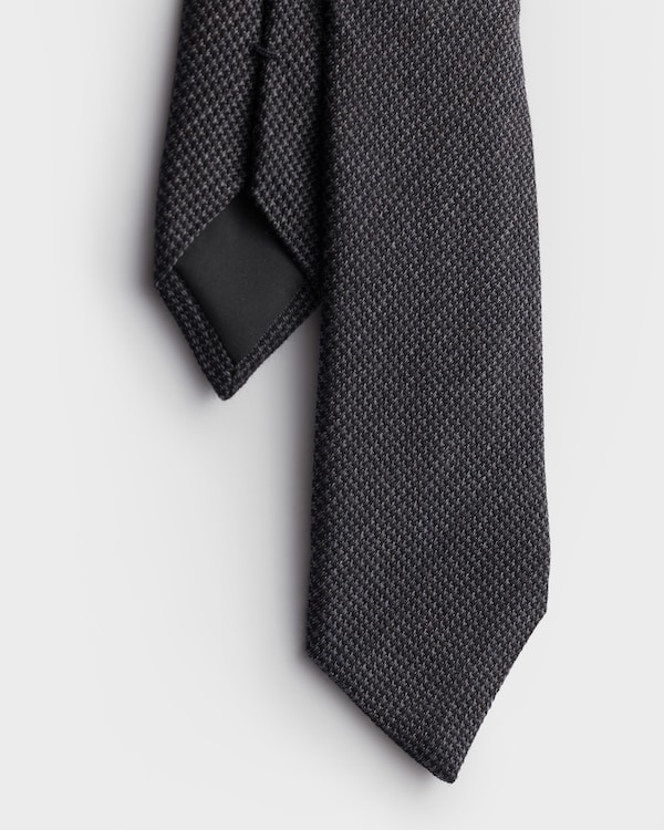 Wool and silk tie