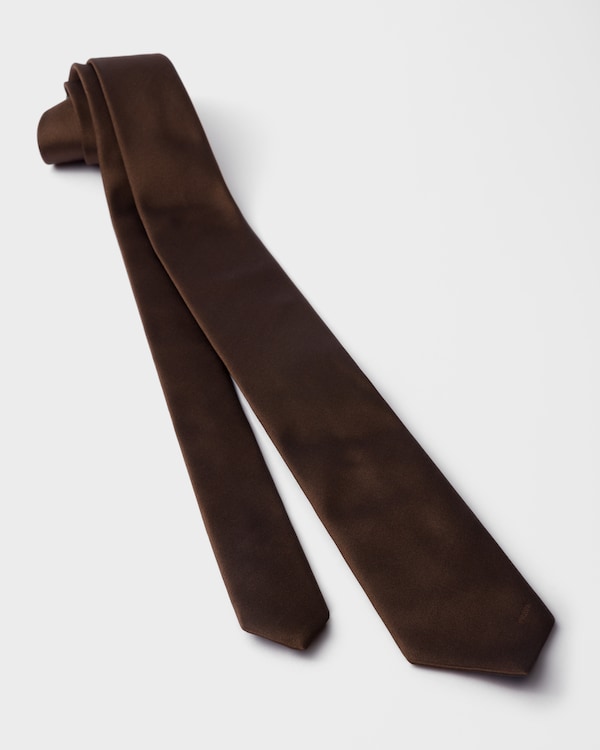 Satin tie - Ebony Satin tie - Ebony