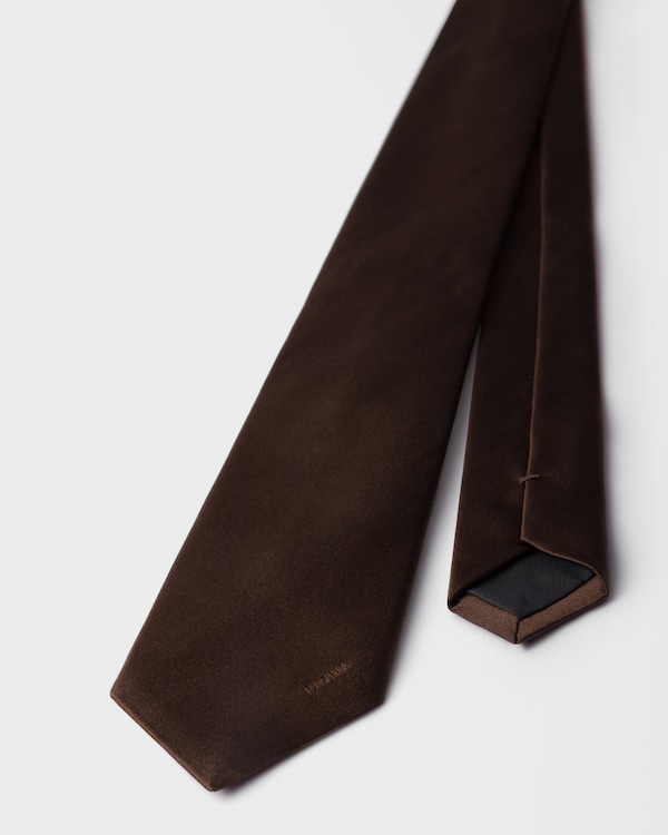 Satin tie - Ebony Satin tie - Ebony