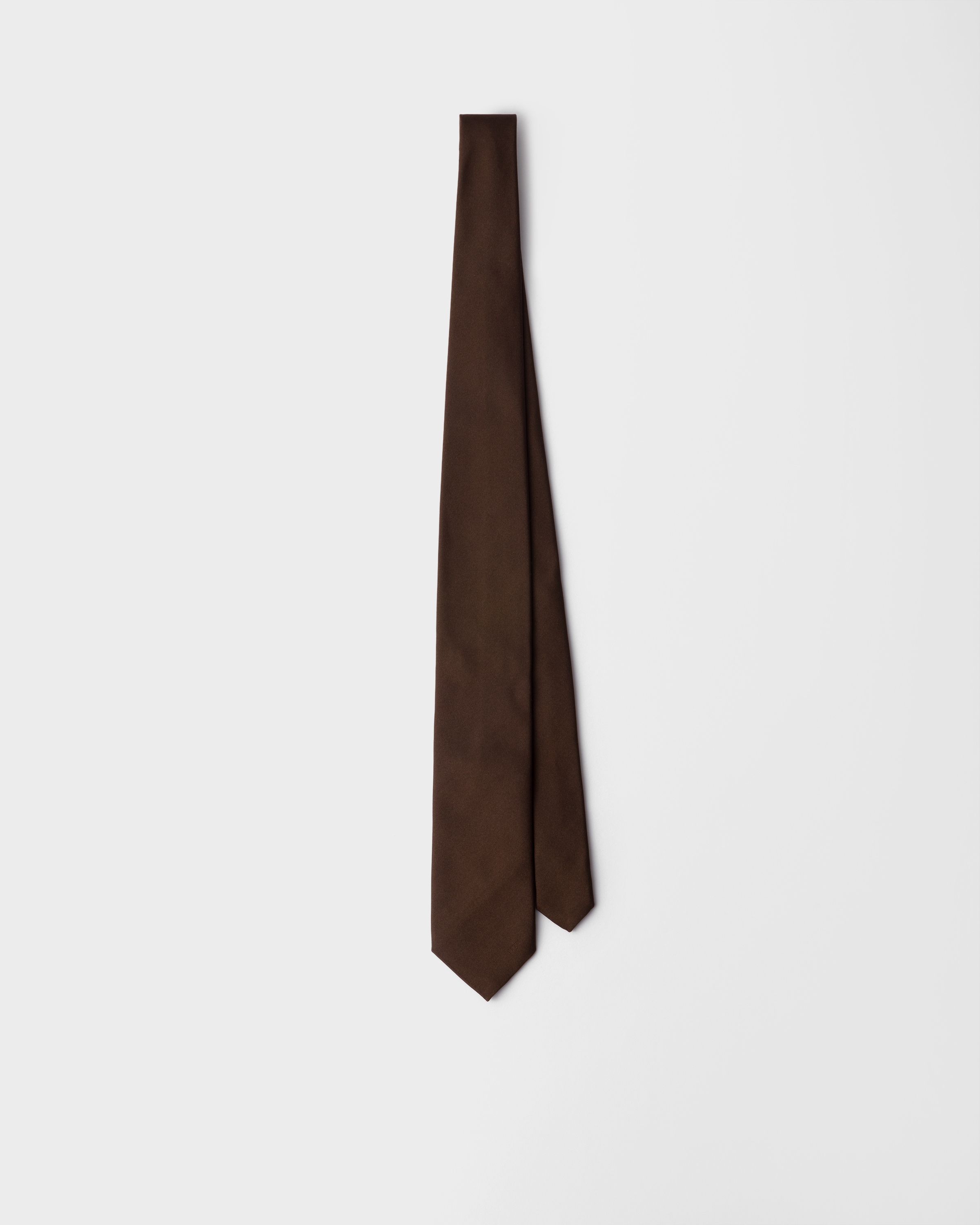 Prada Cravatta In Satin, Uomo, Ebano, Taglia R150