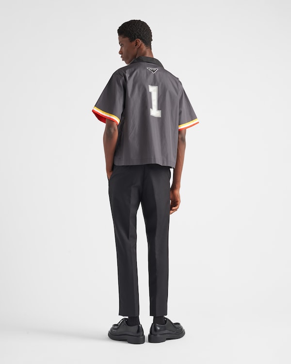 Short-sleeved cotton shirt - Smoky Gray Short-sleeved cotton shirt - Smoky Gray