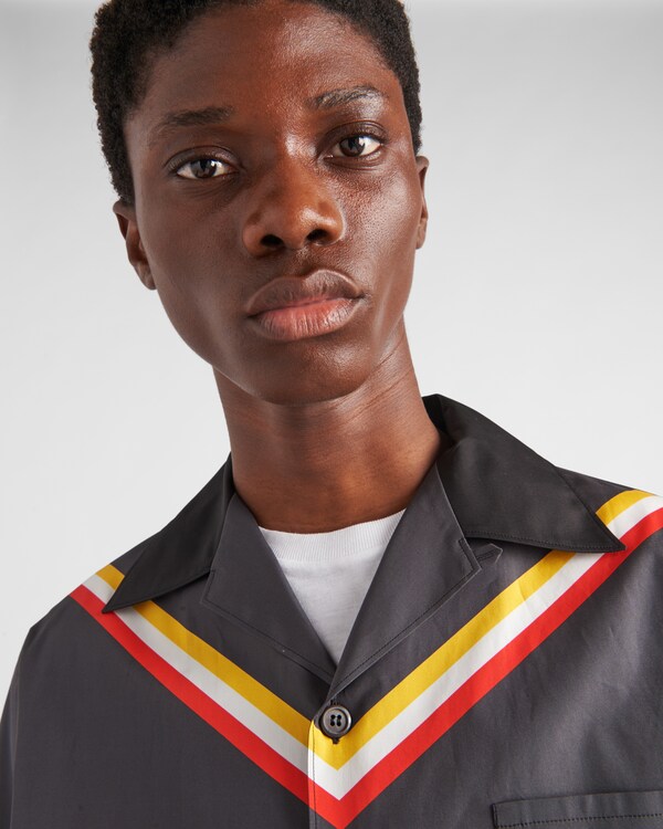 Short-sleeved cotton shirt - Smoky Gray Short-sleeved cotton shirt - Smoky Gray