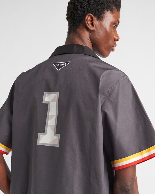 Short-sleeved cotton shirt - Smoky Gray Short-sleeved cotton shirt - Smoky Gray