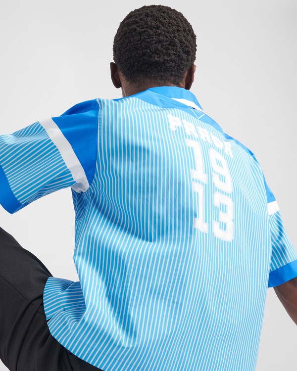 Short-sleeved cotton shirt - Sapphire Blue Short-sleeved cotton shirt - Sapphire Blue