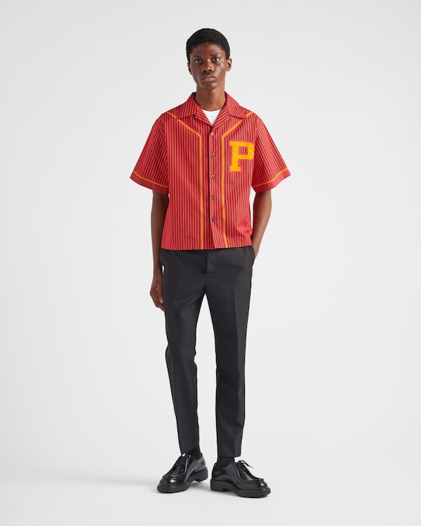 Short-sleeved cotton shirt - Red Short-sleeved cotton shirt - Red